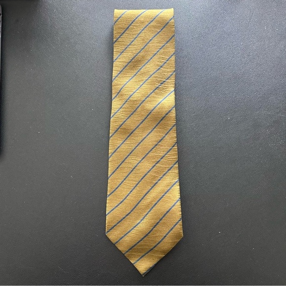 Giorgio Armani Other - Giorgio Armani Silk Tie Bronze and Blue Stripes